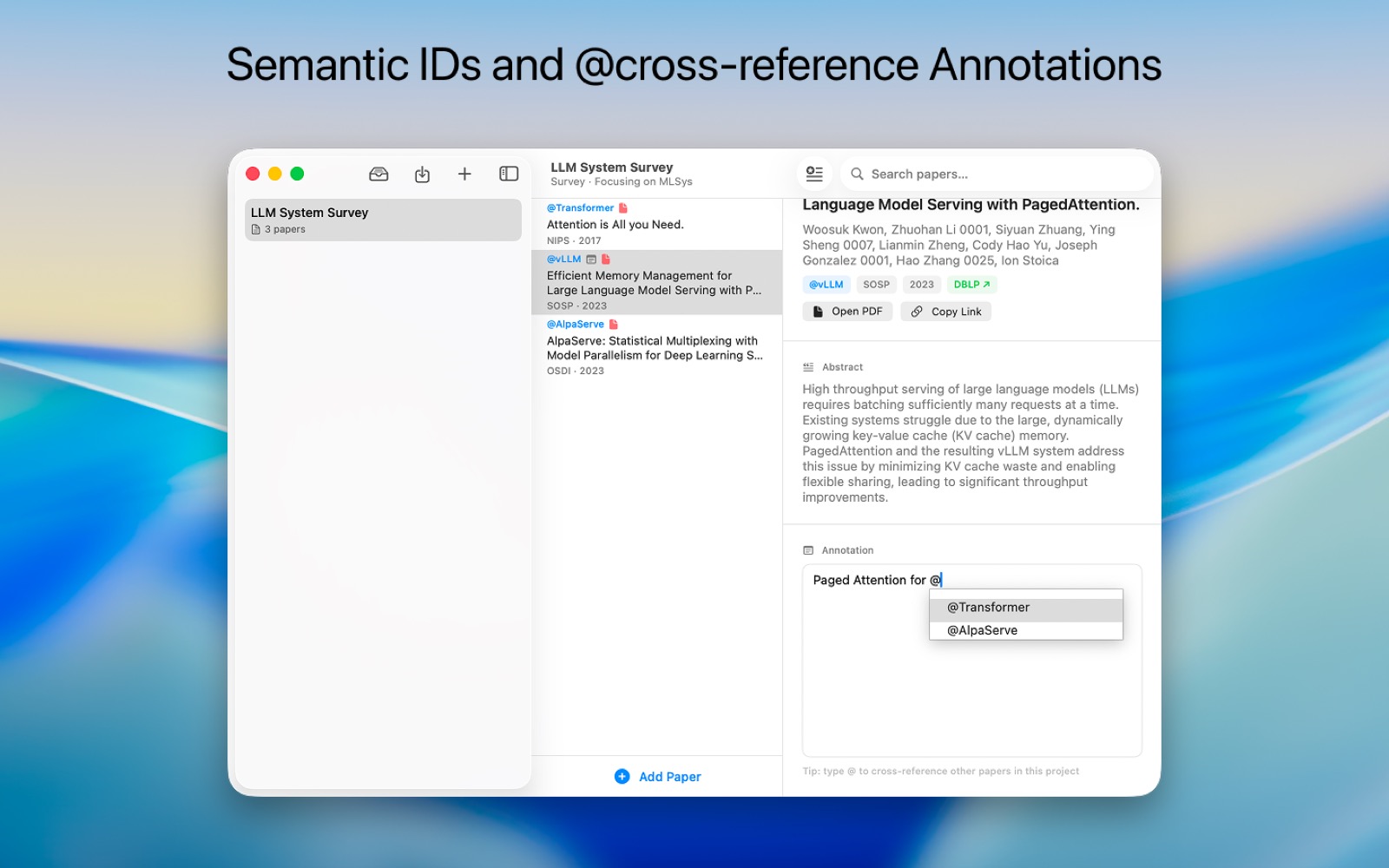 Cross-Referenced Notes